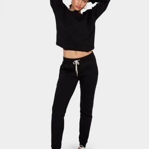 Mate the Label Front Seam Jogger, Jet Black, Size XS, Organic Cotton